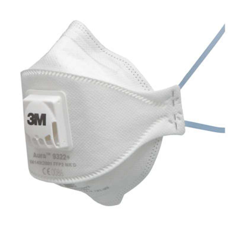 Mascarilla desechable 3M 9322+ Aura FFP2 con Válvula - Referencia 9322+